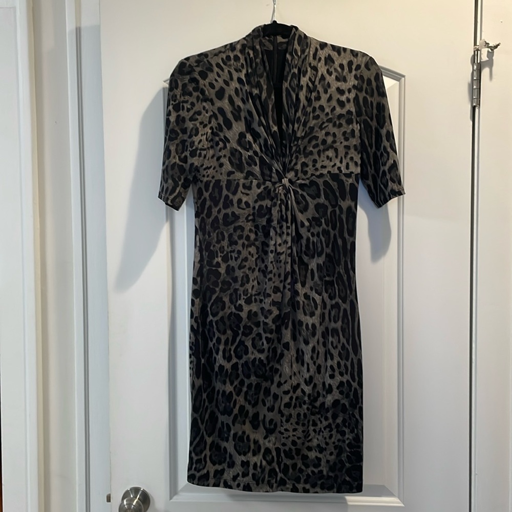 Animal print dress, size 8, Jones of New York. Professional and sexy.